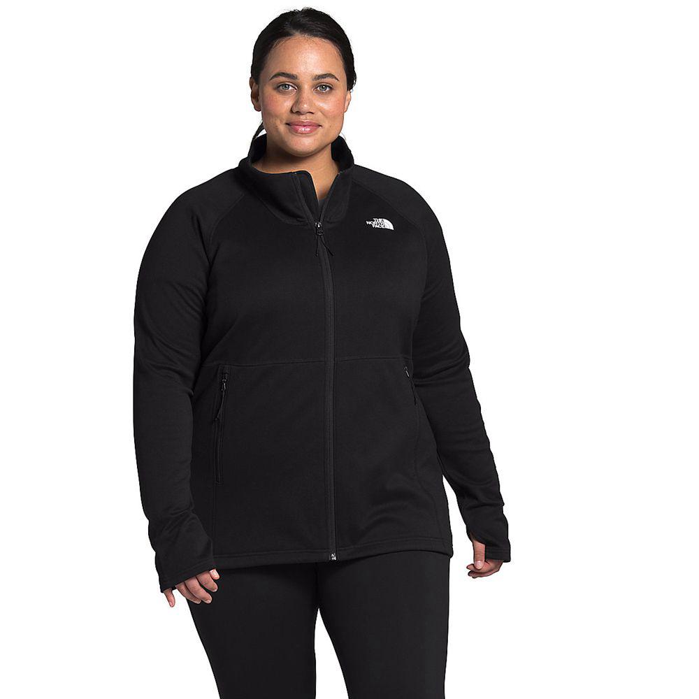The North Face Plus Canyonlands Full Zip Γυναικεια Μπουφάν Fleece - Μαυρα (SFVZ70359)